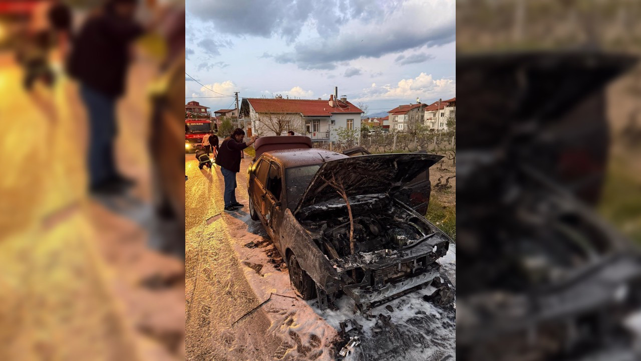 Otomobilin Motorunda Patlayan Yangın Aracı Kullanılamaz Hale Getirdi